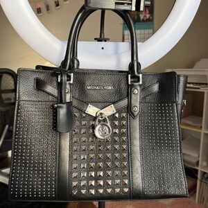 Michael Kors Black Studded Tote